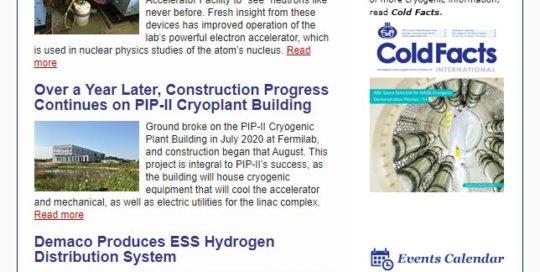 Cryo Chronicle digital magazine cover